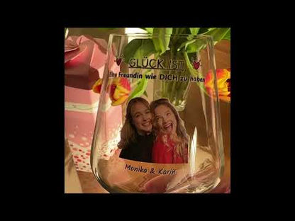 Beste Freundin - personalisiertes Weinglas